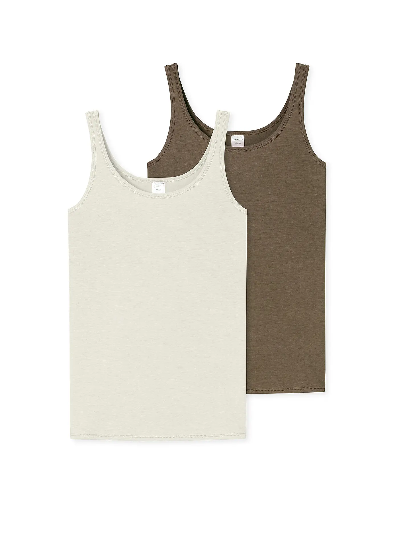 SCHIESSER | Top 2er Pkg. sortiert 4 | olive